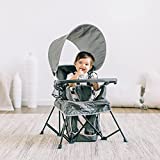 Baby Delight Go with Me Venture Portable Chair | Indoor and Outdoor | Sun Canopy | 3 Child Growth Stages | Grey