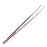 OdontoMed2011 (Huge Jumbo Aquarium Aqua Tweezers) Thumb Dressing Forceps Curved Serrated 24" Long Stainless Steel Tweezers