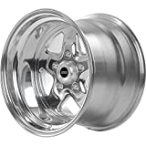 JEGS Sport Star Aluminum Wheel 15 x 10 | 5 x 4.75 Wheel Bolt Pattern Spacing | -25 mm Offset | 4.5 Backspacing | Polished Finish | 3.27 Center Bore | Includes Center Cap