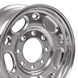 OE Wheels LLC 16 Inch Fit GMC Chevy 2500 3500 8Lug CV82 Polished 16x6.5 Rims Hollander 5079 Cap NOT Included SET