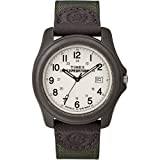 Timex Men's T49101 Expedition Camper Green Nylon/Leather Strap Watch