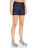 Under Armour Women's Team Shorty 4 , Midnight Navy (410)/White , Small