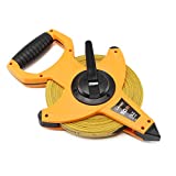LAND Open Reel Fiberglass Tape Measure - 165FT/50M by 1/2-Inch, Inch/Metric Scale, Heavy Duty Tape for Runway and Engineer Survey (165FT)