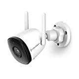 Amcrest 1080P WiFi Camera Outdoor, Smart Home 2MP Bullet IP Security Camera Outdoor Wireless, 98ft Nightvision, Built-in Mic, 102 FOV, 256GB MicroSD Storage (Sold Separately), ASH22-W (Wired Power)