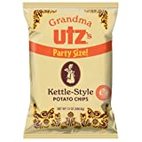 Utz Quality Foods Grandma Utz's Kettle-Style Potato Chips, 13 oz. Party Size Bag (2 Bags)