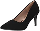 DREAM PAIRS Women's KUCCI Black Nubuck Classic Fashion Pointed Toe High Heel Dress Pumps Shoes Size 9.5 M US