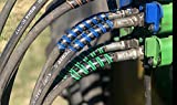 Outback Wrap Hydraulic Hose Markers 2-Pair Green & Blue