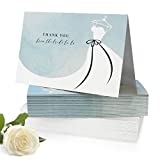 Bridal Shower Wedding Thank You Cards with Envelopes, Thank You From The Bride To Be Cards, Bridal Shower Thank You, 30 count