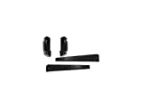 Cab Corner and Rocker Panel Kit - Black - Compatible with 1999-2006 Chevy Silverado 1500 (4 Door Extended Cab)