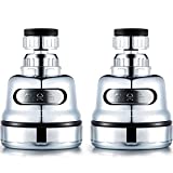 2 Packs Movable Kitchen Tap Head Faucet Sprayer Water Spray 360 Degree Rotatable Kitchen Faucet Spray Universal Adapter Set Kitchen Sink Accessories Tools