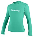O'Neill Women's Basic Skins Upf 50+ Long Sleeve Sun Shirt, Seaglass, Medium
