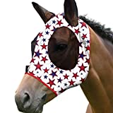 Harrison Howard Super Comfort Stretchy Fitting Horse Fly Mask with UV Protection Soft on Skin with Breathability Dream Star Full Size