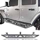 Hooke Road Jeep Wrangler JL Drop Side Steps Running Boards Nerf Bar Rock Rails for Jeep Wrangler JL 2018 2019 2020 2021 2022 Unlimited 4 Doors