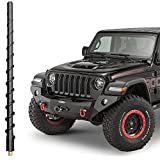 VOFONO 13 Inch Spiral Antenna for Jeep Wrangler JK JKU JL JLU Rubicon Sahara Gladiator 2007-2022, Jeep Wrangler Accessories Car Wash Proof Short Rubber Antenna Replacement, Premium Car Radio Reception