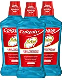 Colgate Total Mouthwash, Alcohol Free Mouthwash, Peppermint, 33.8 Ounce, 3 Pack