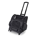 Gen7Pets Dog Carrier - Large Black Roller Bag Pet Carrier