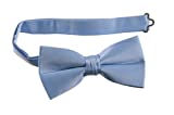Tuxgear Boys Adjustable Ring Bearer Bow Tie Wedding Prom Colors, Light Blue, Boys (Light Blue, Boys)