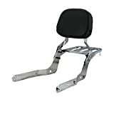 Sissybar Backrest and Luggage Rack for Honda Shadow Aero VT750C 2004-2022 (Chrome Finished)