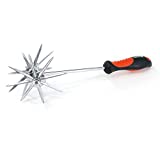 Nwlzx Garden Tools,Hand-Held Garden Cultivator, Garden Tumbler, Garden Rotary Tiller, Trowel,Chrome Gardeningrake,Manual Ripper,Gbrolling Tiller (3)