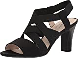 LifeStride Women's Charlotte Heeled Sandal, Black, 11 W US