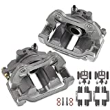A-Premium Disc Brake Caliper Assembly with Bracket Compatible with Cadillac DeVille DTS Chevrolet Silverado 1500 2003-2006 GMC Sierra 1500 2003-2005 with Single Piston Caliper Rear Left and Right 2-PC