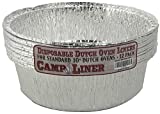 CampLiner Dutch Oven Liners, 12 Pack of 10 4 Quart Disposable Liners - No More Cleaning or Seasoning. Fits Lodge, Camp Chef, And Other Cast Iron Dutch Ovens