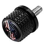 Stainless Knurled Fender Seat Bolt Screw 1/4"-20 Thread Compatible with Harley 1996-2020 Sportster Dyna Softail Touring CVO- American Skeleton