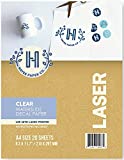 Hayes Paper, Waterslide Decal Paper LASER CLEAR 20 Sheets Premium Water-Slide Transfer Transparent Printable Water Slide Decals A4 Size