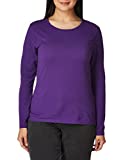 Hanes Women's Long Sleeve Tee, Violet Splendor, X-Large