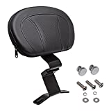 HIYOYO Motorcycle Black Front Driver Rider Backrest Pad Fits for Harley Touring CVO Street Glide Road King Special Classic Electra Glide 2009-2022 2021 2018