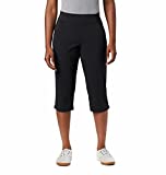 Columbia Women's Anytime Casual Capri Pant, Black Large