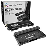 LD Compatible Toner Cartridge & Drum Unit Replacements for Brother TN350 & DR350 (1 Toner, 1 Drum, 2-Pack)