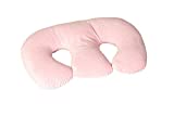 The TWIN Z PILLOW - Pink - 6 uses in 1 Twin Pillow ! Breastfeeding, Bottlefeeding, Tummy Time, Reflux, Support and Pregnancy Pillow! Cuddle Pink DOTS