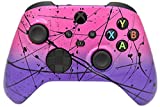 Hand Airbrushed Fade Custom Controller Compatible with Xbox Series X/S & Xbox One (Series X/S Pink & Purple)