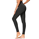 GAYHAY High Waisted Leggings for Women - Soft Opaque Slim Tummy Control Printed Pants for Running Cycling Yoga (Heather Grey, Small-Medium)