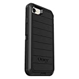OtterBox Defender Series Rugged Case for iPhone SE 3rd Gen (2022), iPhone SE 2nd (2020), iPhone 8, iPhone 7 (NOT Plus) Case Only - Non-Retail Packaging - Black (with Microbial Defense)