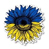 Ukraine Sunflower Decal Sticker for Car Window, Laptop and More. #1375 (4" x 4")