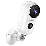 ZUMIMALL Security Cameras Wireless Outdoor, 2K FHD Battery Powered Camera with Siren, Outdoor & Indoor Rechargeable Surveillance Camera for Home Security, Night Vision, AI Motion Detection, 2.4G WiFi