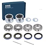 XiKe 2 Set Fits 1-1/16'' inch Axles Trailer Wheel Hub Kit, L44649/10 Bearings, 12192TB, 15192TB /34823, 10-60 Seal, OD 1.98'' Dust Cover and Cotter Pin.