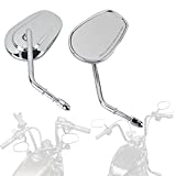 FOVPLUE Rear View Mirrors,Left And R for Harley 1982-2023 Sportster Dyna Softail Touring Road Glide Electra Road King Street Glide Side Mirrors Chrome