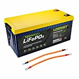 LOSSIGY 12V 400Ah LiFePO4 Lithium Battery, 5120Wh Power Supply Built-in 250A BMS, Perfect for Marine, RV, Solar System, Trailer