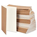 50 Pieces Pocket Kraft Notebook Small Mini Notebook Travel Journals for Students School Office Writing Class Projects, 5.12 x 3.54 Inches (Brown Cover,Unlined Blank)