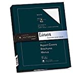 Southworth 25% Cotton Business Coverstock, 8.5" x 11", 65 lb/176 GSM, Linen Finish, White, 100 Sheets - Packaging May Vary (Z550CK)