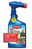 BioAdvanced 3-in-1 Insect Disease and Mite Control I, Ready-to-Spray, 32 oz, White
