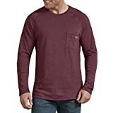 Dickies mens Temp-iq Performance Cooling Long Sleeve T-shirt T Shirt, Burgundy Heather, Large US