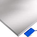 6061 Extra Thick Aluminum Sheet - 12 Inch x 12 Inch x  Inch - Flat Plain Plate Panel Aluminium Metal Sheets Finely Polished and Deburred