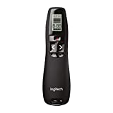 Logitech Professional Presenter R800, Wireless Presentation Clicker Remote with Green Laser Pointer and LCD Display, Black
