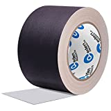 Professional Grade Gaffer Tape 3"x30 Yards, Floor Tape for Electrical Cords Cable Tape, Non-Reflective Matte Finish Gaff Tape, No Residue Multipurpose Black Gaffers Tape 3 inch