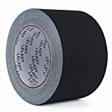 LELADY Gaffer Tape 3 Inch x 40 Yards - 1 Roll, Black Gaffers Tape, Heavy Duty Gaffer Tape, No Residue, Non-Reflective, Matte Cloth Gaffer Tape, Matt Tape for Photography, Filming Backdrop, Stage Setup