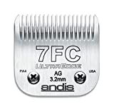 Andis 64121 Carbon-Infused Steel UltraEdge Dog Clipper Blade, Size-7FC, 1/8-Inch Cut Length